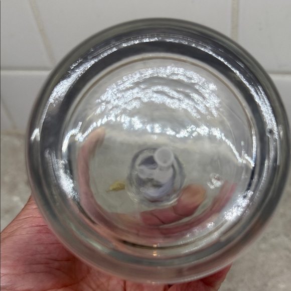 Luxury Gold and Clear Glass Dispenser Set. 8.75 in x 3 in - Picture 3 of 5